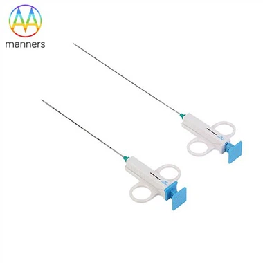 Pusautomātiskās mīksto audu biopsijas adatas